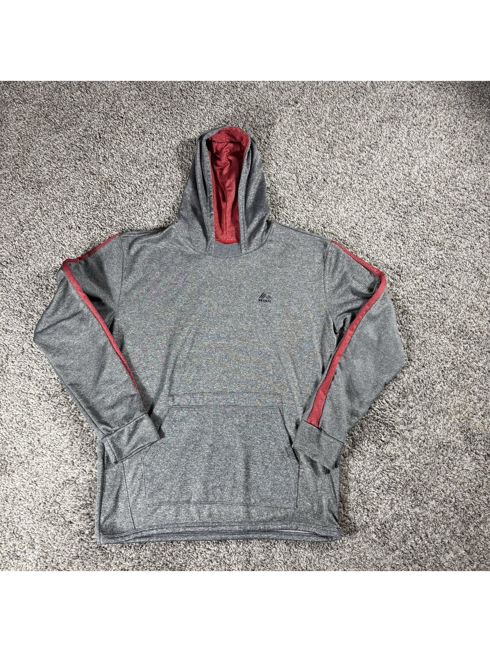 RBX Hoodie Men’s Heathered Red Long Sleeve Pullover Size XL‎